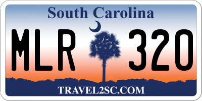 SC license plate MLR320