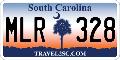 SC license plate MLR328