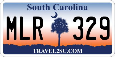 SC license plate MLR329