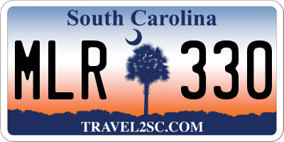 SC license plate MLR330
