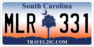 SC license plate MLR331