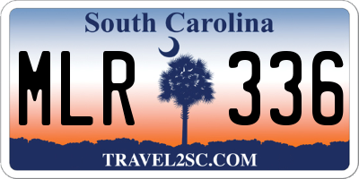 SC license plate MLR336