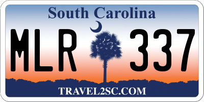 SC license plate MLR337