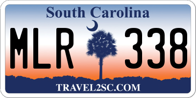 SC license plate MLR338