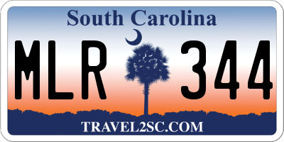 SC license plate MLR344