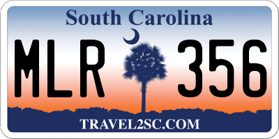 SC license plate MLR356
