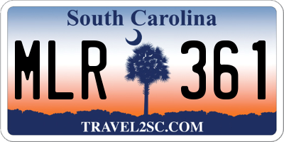 SC license plate MLR361