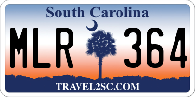 SC license plate MLR364