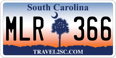 SC license plate MLR366