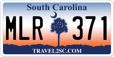 SC license plate MLR371