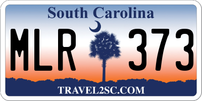 SC license plate MLR373