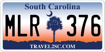 SC license plate MLR376