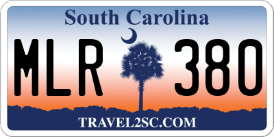 SC license plate MLR380