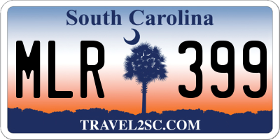 SC license plate MLR399