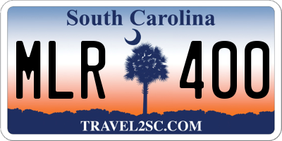 SC license plate MLR400