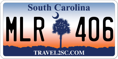 SC license plate MLR406