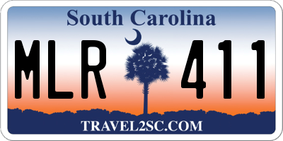 SC license plate MLR411