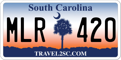 SC license plate MLR420