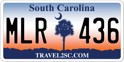 SC license plate MLR436