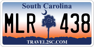 SC license plate MLR438