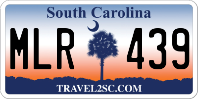 SC license plate MLR439