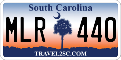 SC license plate MLR440