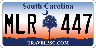 SC license plate MLR447