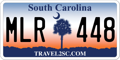 SC license plate MLR448