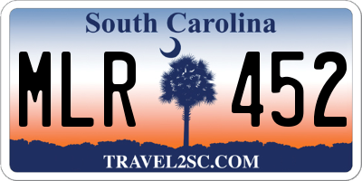 SC license plate MLR452
