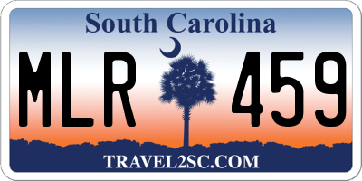 SC license plate MLR459