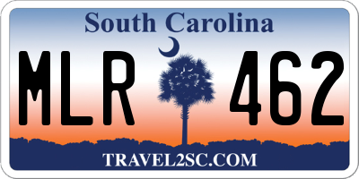 SC license plate MLR462