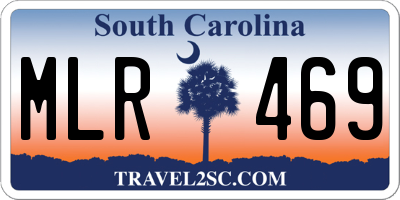 SC license plate MLR469