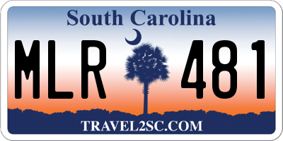 SC license plate MLR481