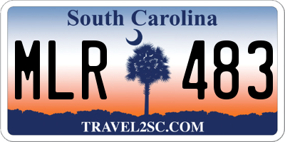 SC license plate MLR483