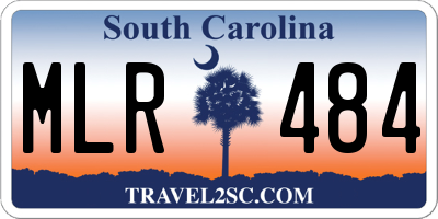 SC license plate MLR484
