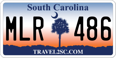 SC license plate MLR486