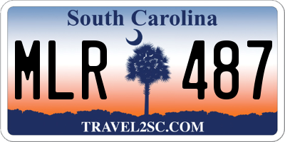 SC license plate MLR487