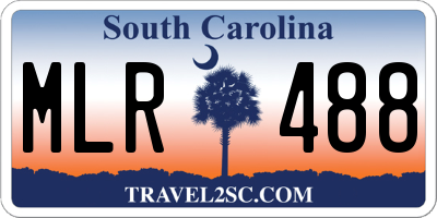 SC license plate MLR488