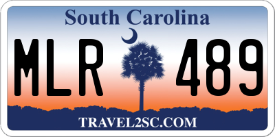 SC license plate MLR489