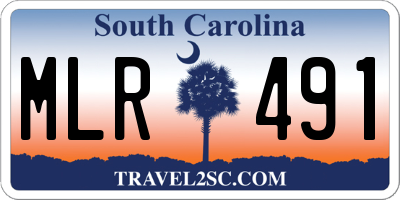 SC license plate MLR491
