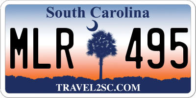 SC license plate MLR495