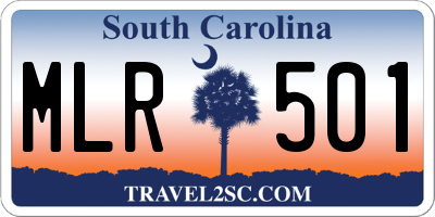 SC license plate MLR501