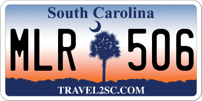 SC license plate MLR506
