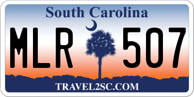SC license plate MLR507