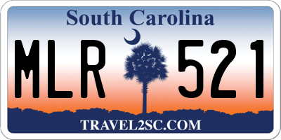 SC license plate MLR521