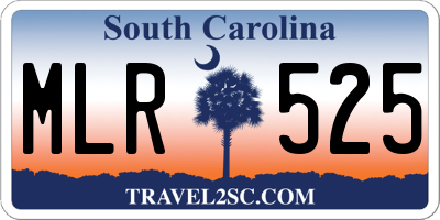 SC license plate MLR525