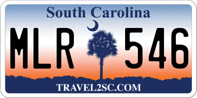 SC license plate MLR546