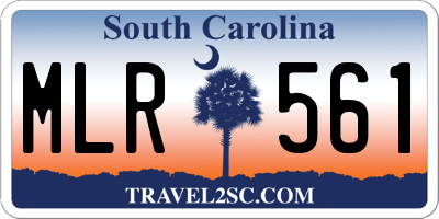 SC license plate MLR561