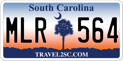 SC license plate MLR564