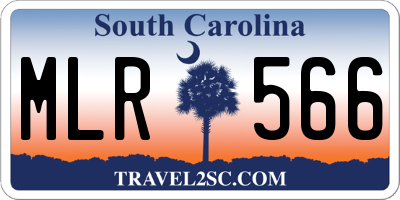 SC license plate MLR566